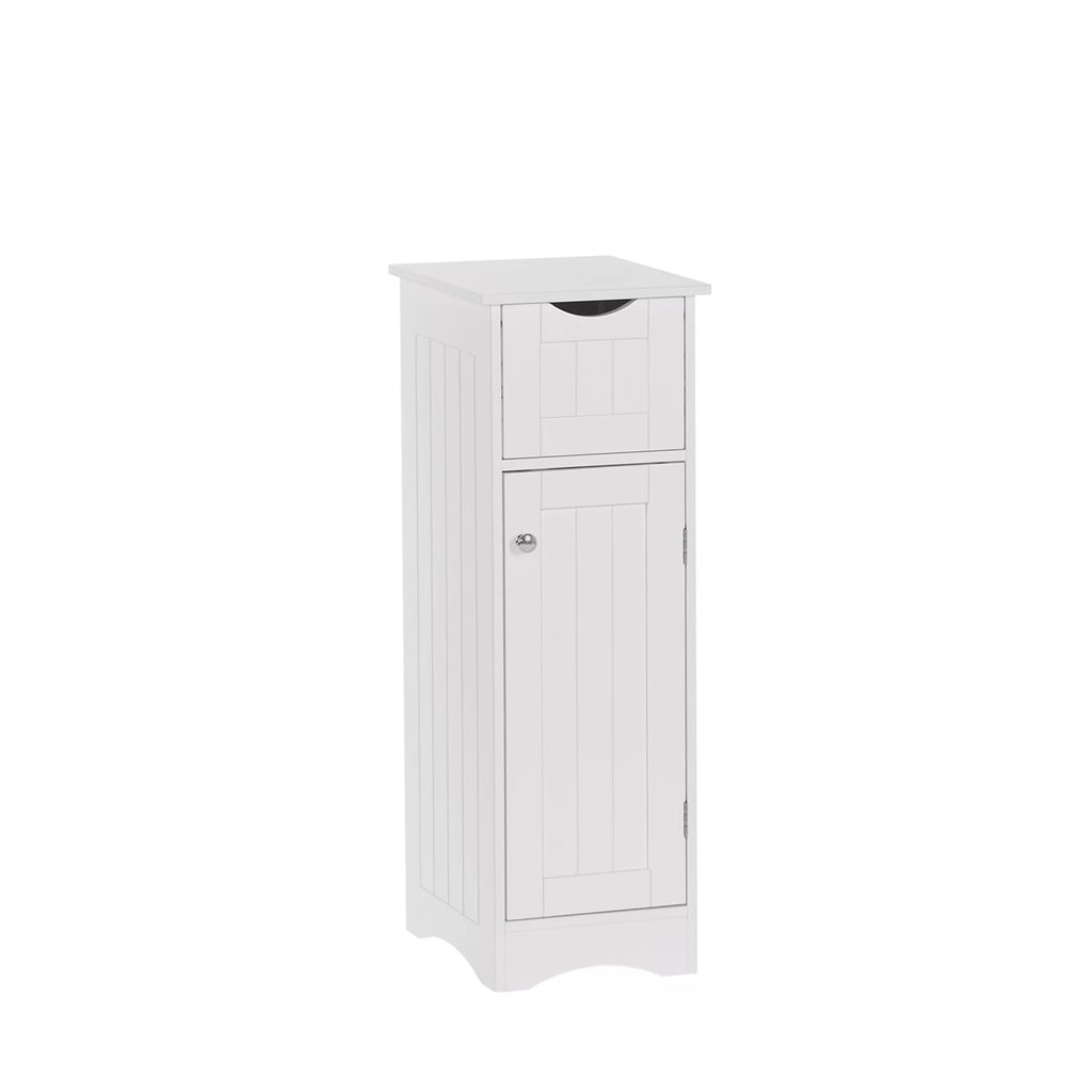 Ashland Slim Cabinet with Drawer, White W947