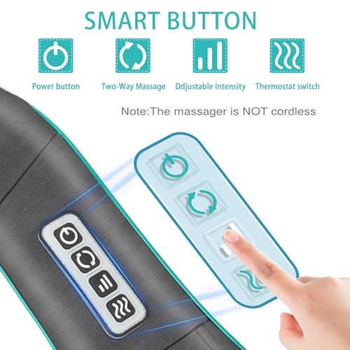 AERLANG Shiatsu Back and Neck Massager with Heat, Electric Massage Pillow S5470