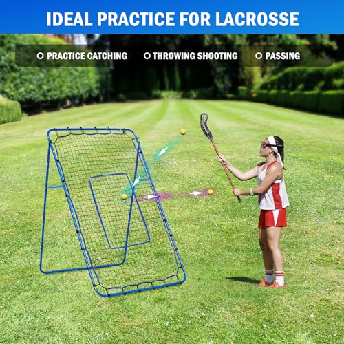 Volleyball Rebounder Net, Adjustable Pitchback Trainer for Backyard F7857