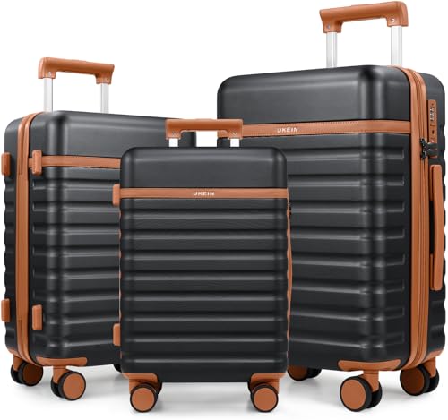 Luggage Sets 3 Piece, Carry On 20 Inch Hardside Suitcase with Spinner Wheels and TSA Lock J67858
