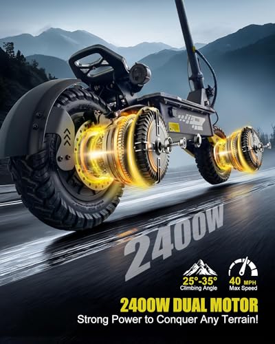 Electric Scooter for Adults, 1200W Motor, 31 MPH, 11" Off-Road Tires Z5824