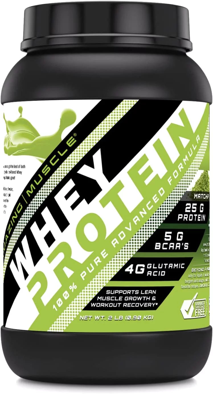 Whey Protein (Isolate & Concentrate) - Japanese Matcha - 2 Lbs