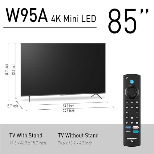 Panasonic W95 Series 65-inch Mini LED 4K Ultra HD Smart Fire TV C4716