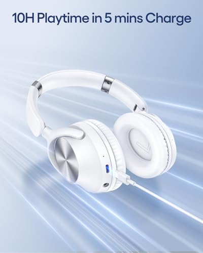 TAGRY Active Noise Cancelling Wireless Over Ear Headphones Black A977974
