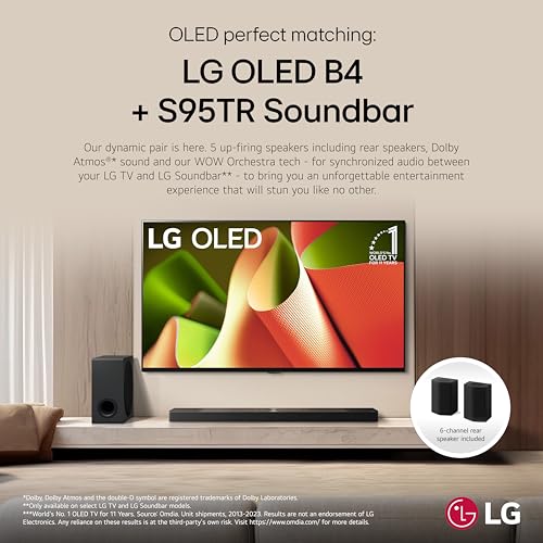 LG 55-Inch Class OLED B4 Series Smart TV 4K with Magic Remote H15960