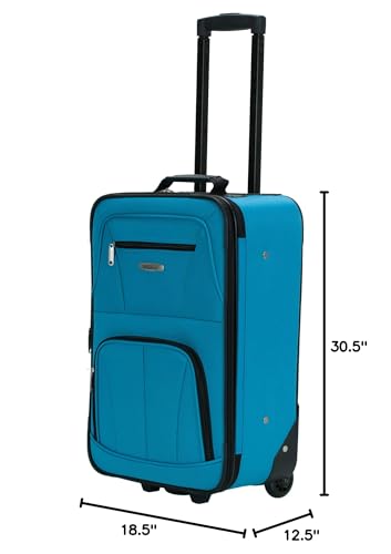 Rockland Journey Softside Upright Luggage Set, Expandable, 4-Piece K56322
