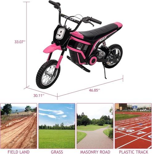 24V 350W Kids Electric Dirt Bike, 3-Speed, Off-Road Ride-On Motorcycle S465