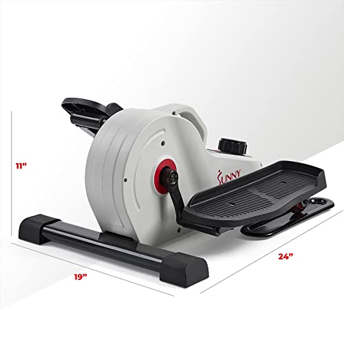 Sunny Health & Fitness Under Desk Elliptical Exerciser, Magnetic, Pink Y689540