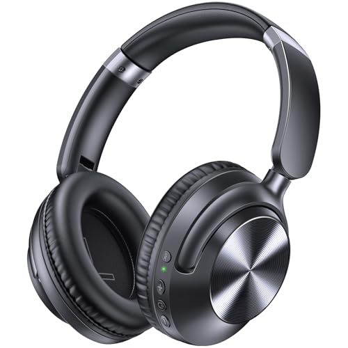 TAGRY Active Noise Cancelling Wireless Over Ear Headphones Black A977974