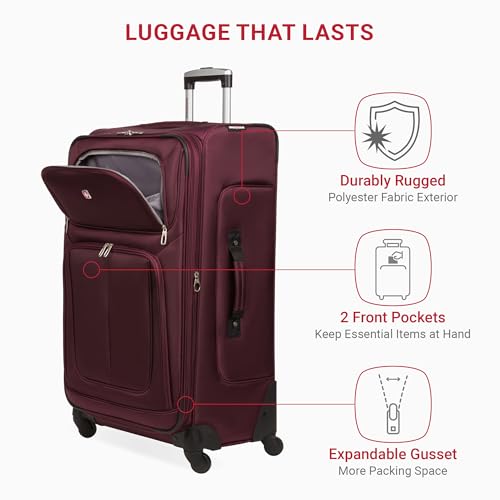 SwissGear Sion Softside Expandable Roller Luggage 3 Piece Set N784870