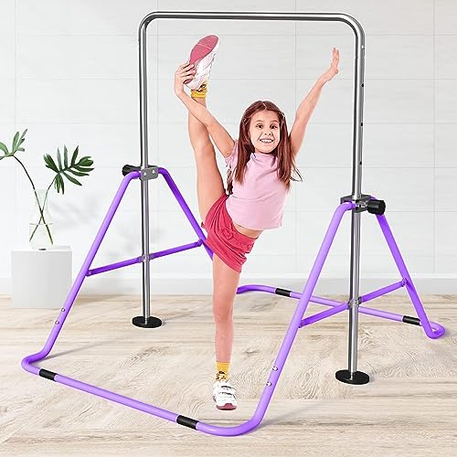 FBSPORT Gymnastics Bar for Kids, Adjustable Height, Folding W6973