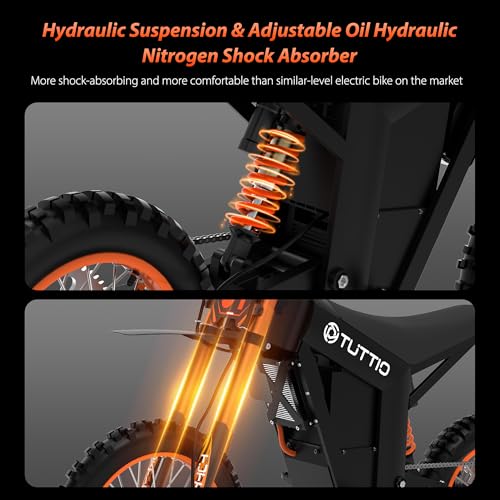 Soleil01 Electric Dirt Bike for Teens Adults, 14" Fat Tire 2000W 48V 21AH H353