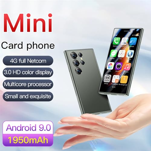 S23Pro 4G Mini Smartphone 3.0 Inch Unlocked Cell Phone Dual SIM (Black 2GB+16GB) B48638