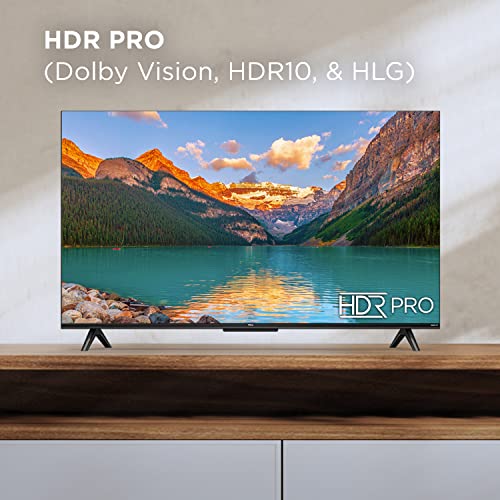 TCL 43-Inch Class S4 4K LED Smart TV with Roku TV, Dolby Vision, HDR, Dolby Atmos E913