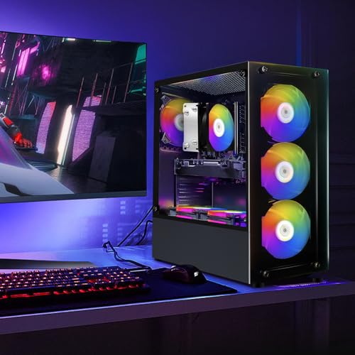 STGAubron Gaming PC Desktop, GeForce RTX 2060 Super, Intel Core i7, 16G DDR4, 1T SSD, Windows 11 Z1287