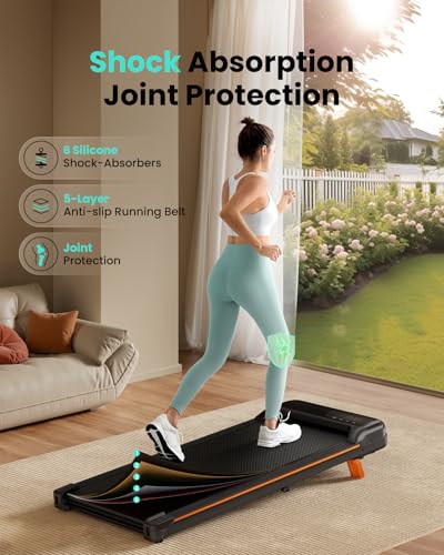 Walking Pad Under Desk Treadmill with Incline for Home Office I96279
