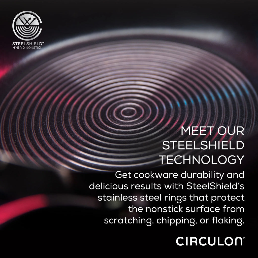 Circulon SteelShield 10.25 inch Stainless Steel Skillet Q188546