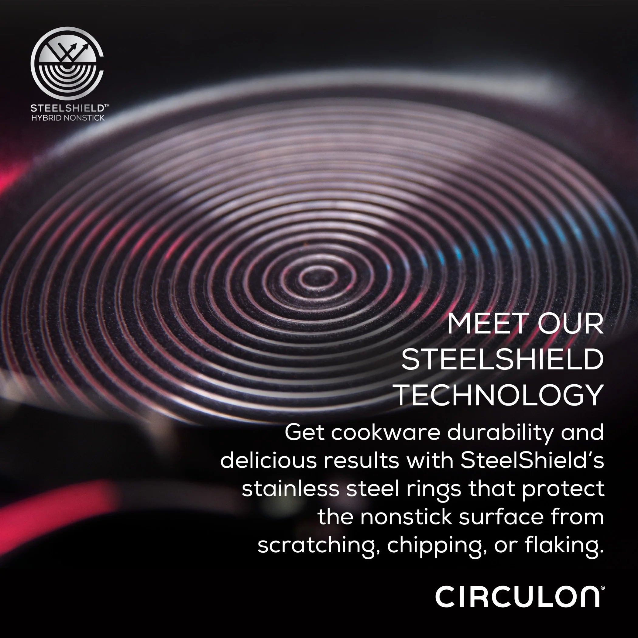 Circulon SteelShield 10.25 inch Stainless Steel Skillet Q188546