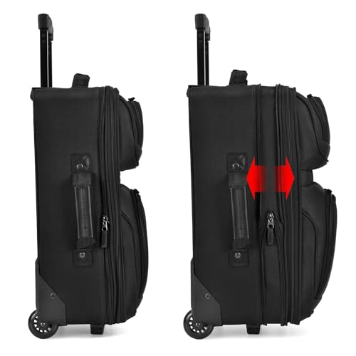 U.S. Traveler Rio Expandable Carry-on Luggage, Orange R95197