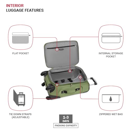 SwissGear Sion Softside Expandable Roller Luggage 3 Piece Set N784870