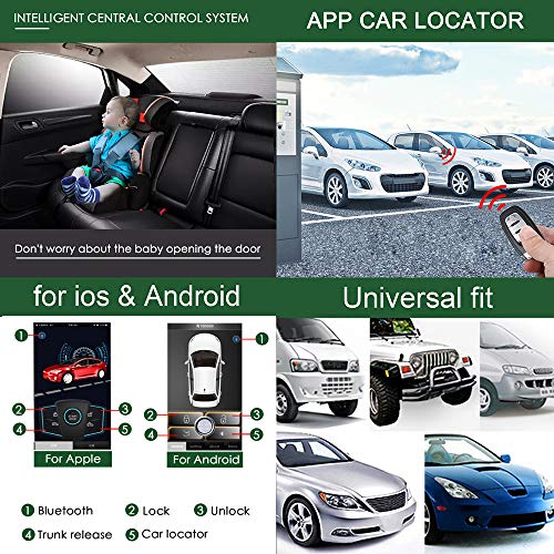 Universal Remote Starter Kit PKE Passive Keyless Entry Push Button Car Alarm System B38407