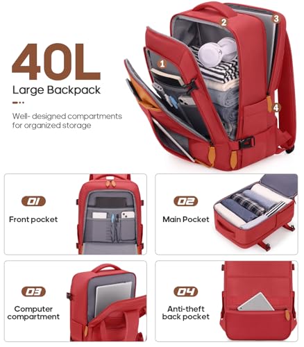 Luggage Sets 3 Piece, Carry On 20 Inch Hardside Suitcase with Spinner Wheels and TSA Lock J67858
