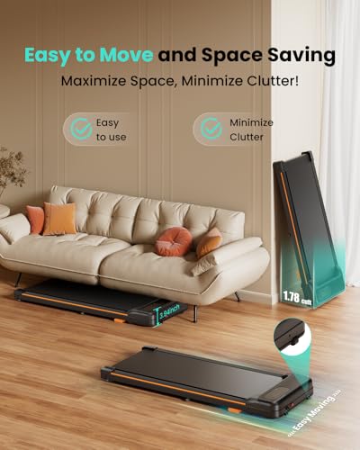 Walking Pad Under Desk Treadmill with Incline for Home Office I96279