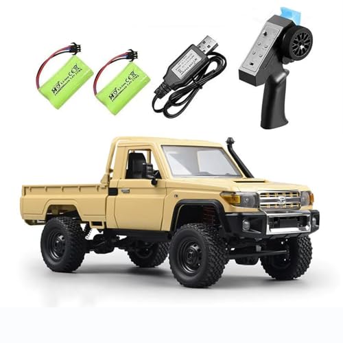 RC Crawler Remote Control Rock Crawler RC Truck 4x4 1/12 Scale Toyota Land Cruiser Off Road Pickup Proportional Steering 2 Speed RTR All Terrain 280 Motor 2 Batteries Hobby Car Adult MN82