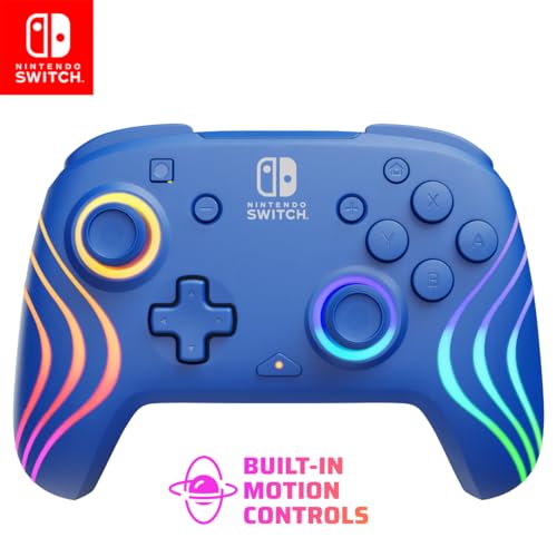 PDP Afterglow Wave Wireless RGB Gaming Controller for Nintendo Switch, Black I1528