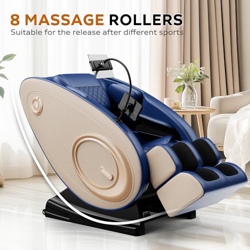Full Body Massage Chair Recliner with Zero Gravity and Heating, Black F5616