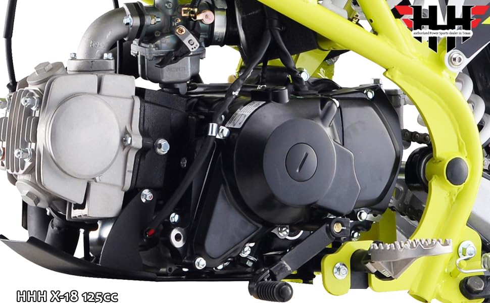HHH 125cc Dirtbike X18 Racing DB18 4-Speed Manual Clutch Z624