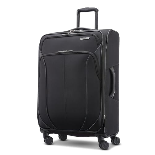 American Tourister 4 KIX 2.0 Expandable Softside Luggage with Spinner Wheels, 20, Classic Blue W994960