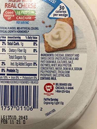 The Laughing Cow Spreadable Cheese Wedge Variety Pack T68137