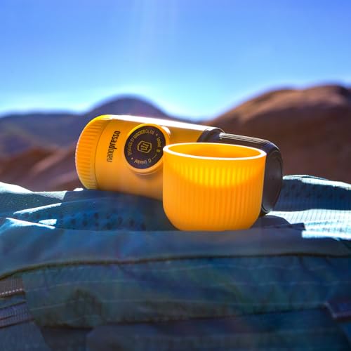 WACACO Nanopresso Portable Espresso Maker, 18 Bar Pressure, Manual Travel Coffee Maker F884