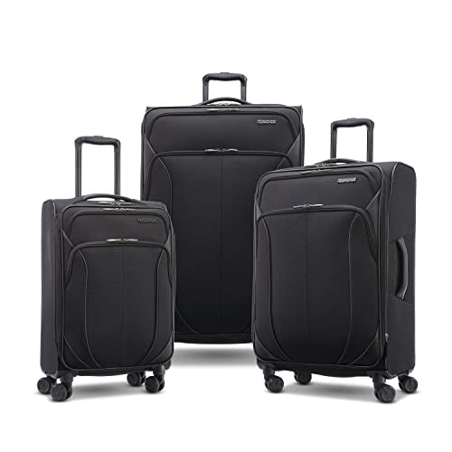 American Tourister 4 KIX 2.0 Expandable Softside Luggage with Spinner Wheels, 20, Classic Blue W994960