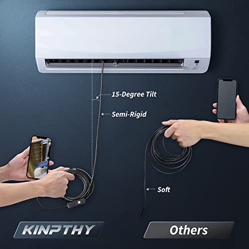 Endoscope Camera with Light, 1920P HD Borescope for iOS and Android, 16.4ft I603270