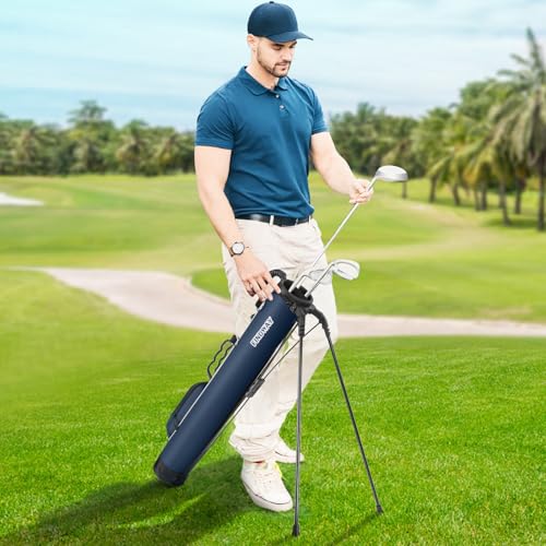 Findway Golf Stand Bag Lightweight Carry Bag with Ball Holder and Pockets H5623