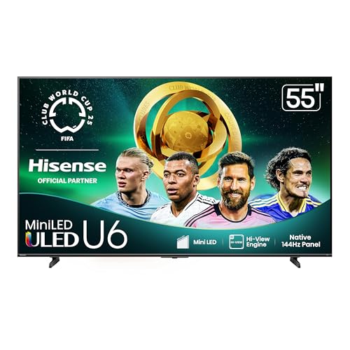 Hisense 55" Class U6 Series Mini-LED 4K UHD Smart Fire TV (2025 Model) L82928