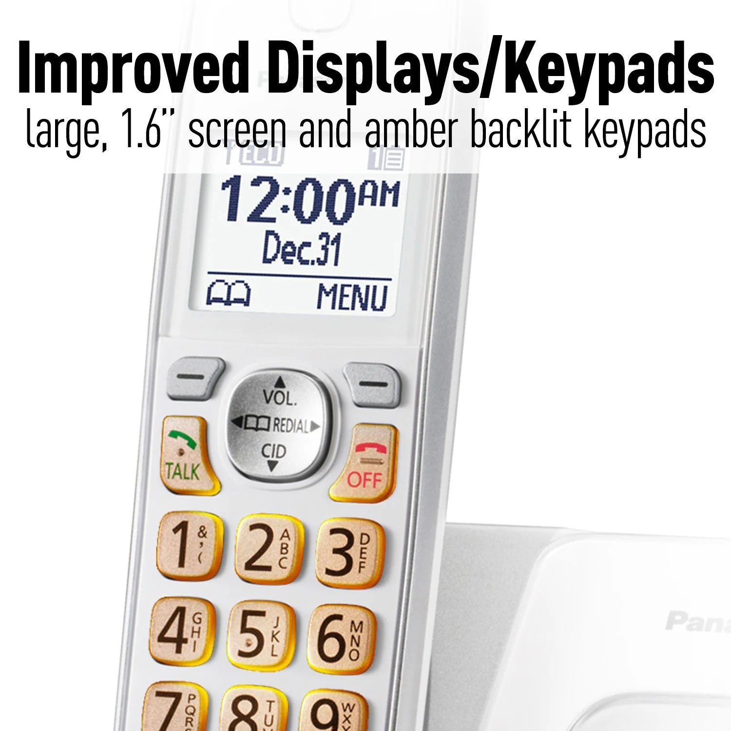 Panasonic Expandable Cordless Phone System with Answering Machine - 3 Handsets - KX-TGD533W K77207