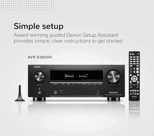 Denon AVR-X3800H 9.4-Ch 8K UHD Home Theater Receiver D255486