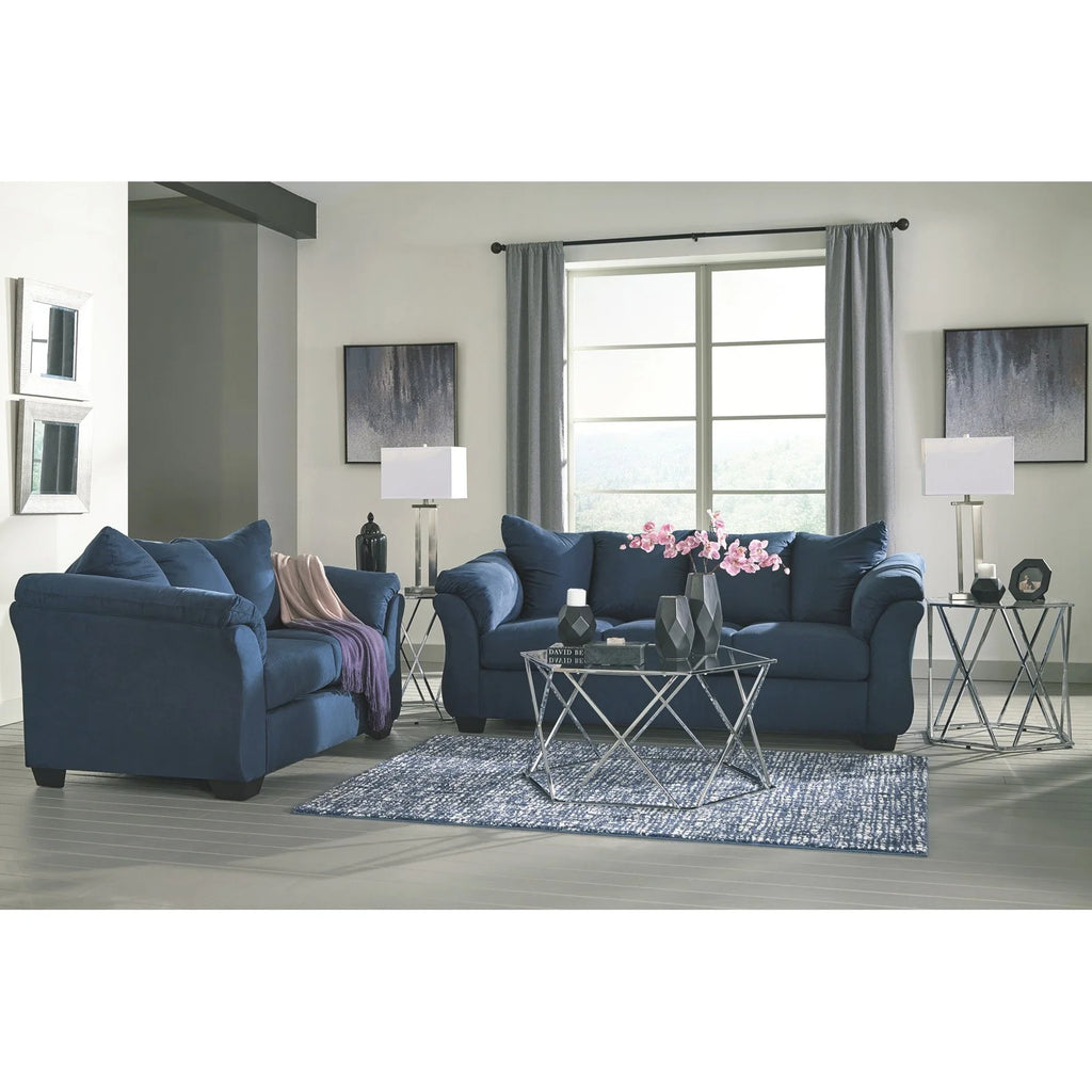 Signature Design by Ashley Darcy Loveseat Blue D291