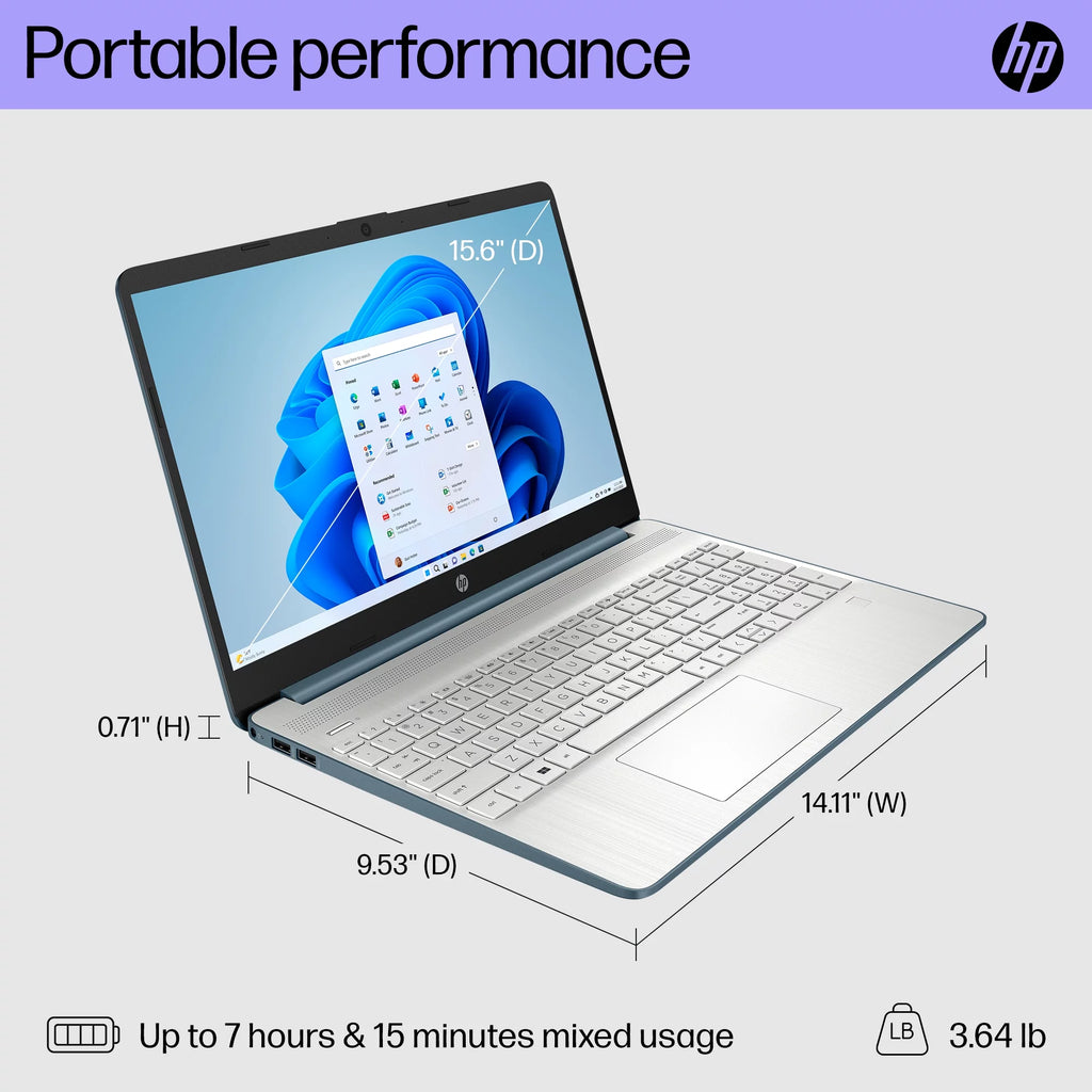 HP 15.6" FHD Laptop, Intel Core i7, 16GB RAM, 512GB SSD, Windows 11 U927