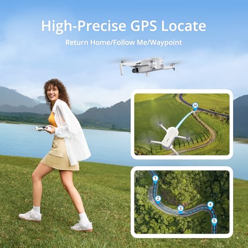 Potensic ATOM LT GPS Drone Under 249g with 2.5K EIS Camera, 4KM FPV, 2 Batteries, Foldable for Adults B74850