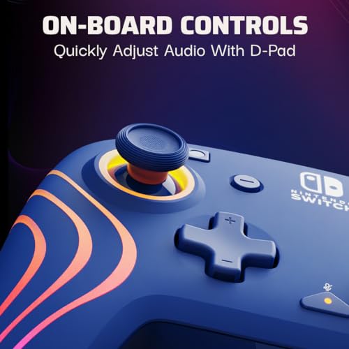 PDP Afterglow Wave Wireless RGB Gaming Controller for Nintendo Switch, Black I1528