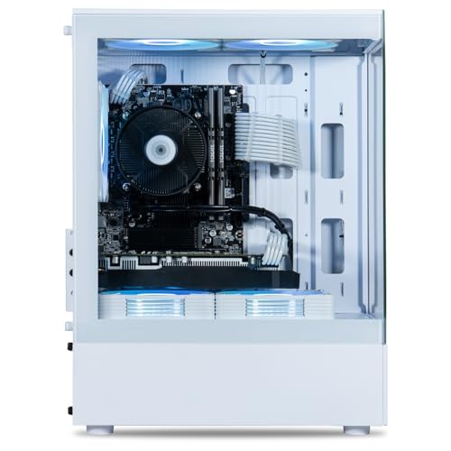 ViprTech Stryker 4.0 Liquid-Cooled Gaming PC, AMD Ryzen 7, RTX 4060, 32GB RAM, 1TB SSD, White N414