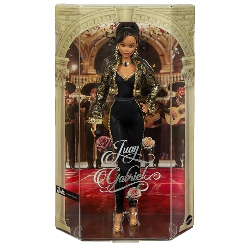 Barbie Signature Juan Gabriel Collectible Doll in Black and Gold Suit Z408