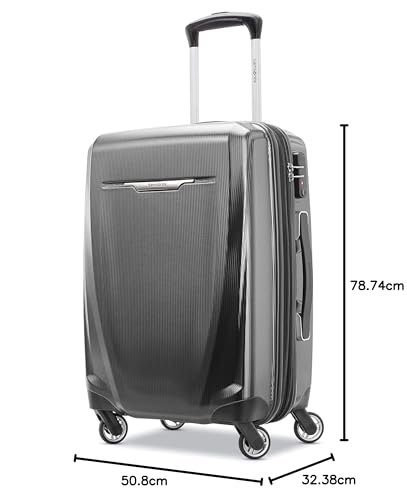 Samsonite Winfield 3 DLX Hardside Expandable Luggage, Silver, Carry-On 20-Inch F64293