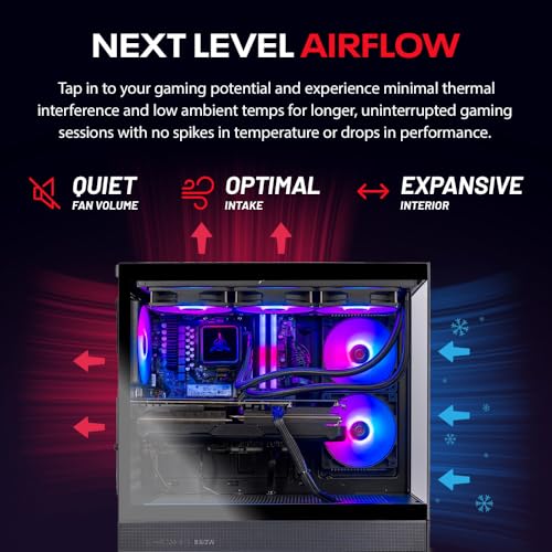 Skytech Gaming Azure 3 Desktop PC, Intel i7 14700F, RTX 5070, 32GB DDR5, 1TB SSD T5610