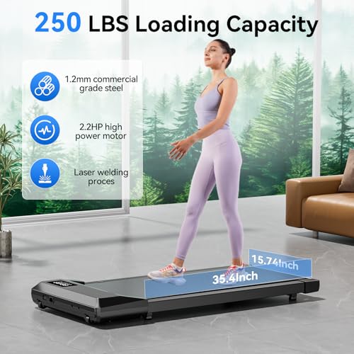 SupeRun Walking Pad, Under Desk Treadmill with Remote Control, 2.5 HP Y8357
