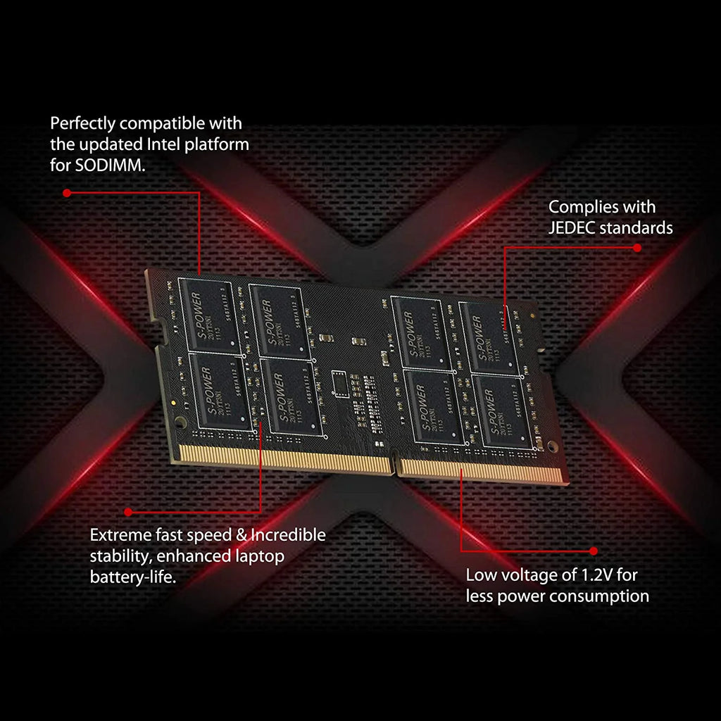 Silicon Power DDR4 8GB 3200MHz SODIMM Laptop RAM T635196